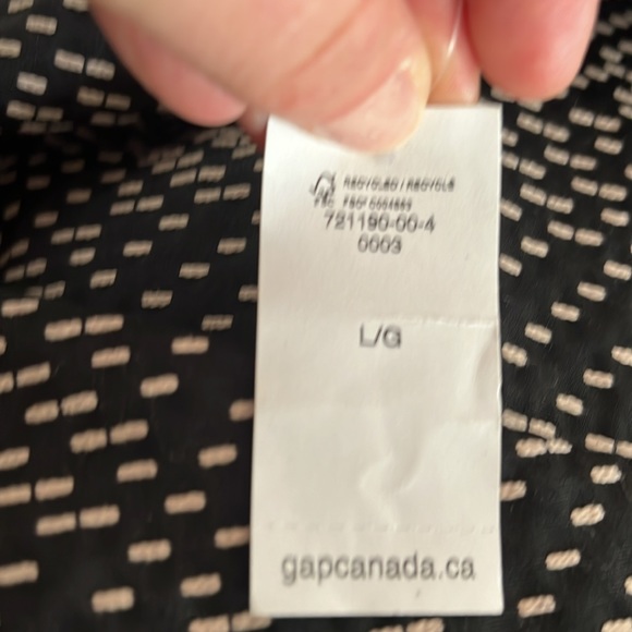 NWT GAP Black Shift Dress with Tan Embroidery, Sz 10, Lined. - Picture 10 of 12